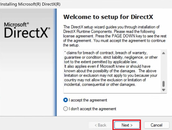 install microsoft directx version
